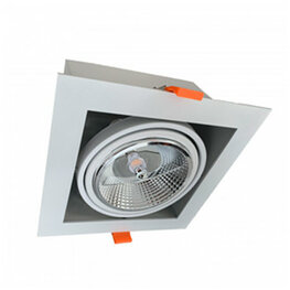 AR111 INBOUWARMATUUR MET GU10 FITTING *wit