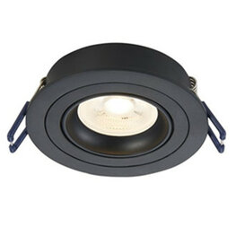 LED Spot Armatuur METIS kantelbaar Zwart IP22 Aluminium - incl. GU10 fitting