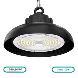 Led high bay lamp SharpBright Powerswitch 100W/70W 3000k/Warmwit &ndash; Dimbaar &ndash; PHILIPS driver