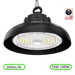 Led high bay light SharpLite Powerswitch 100W/70W 4000k/Neutraalwit &ndash; Dimbaar &ndash; PHILIPS driver