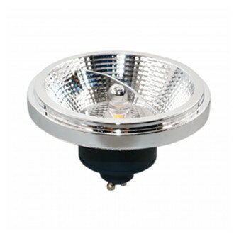 LED AR111 GU10 SPOT 45&deg; DIMBAAR 12W ZWART 4000k/Neutraalwit