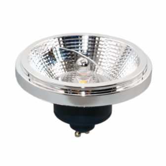 LED AR111 GU10 SPOT 45&deg; DIMBAAR 12W ZWART 4000k/Neutraalwit