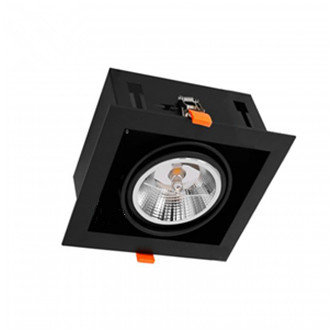 AR111 LUMINAIRE ENCASTR&Eacute; AVEC RACCORD GU10 * noir