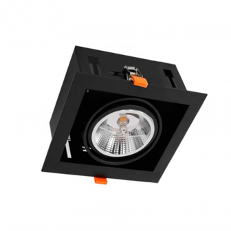 AR111 LUMINAIRE ENCASTR&Eacute; AVEC RACCORD GU10 * noir