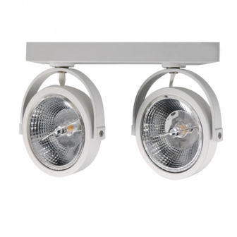 AR111 SURFACE-MOUNTED LUMINAIRE WITH 2 x GU10 FITTING * White