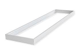 Panneau LED syst&egrave;me de cadre en saillie 120x30cm blanc