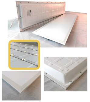 LED-Panel Direct light Super 60x60cm 36W 6000k / Cool White * Flimmerfrei 1,5m Netzkabel
