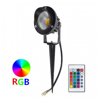 GARDEN SPOT WITH GROUND STAKE 9W RGB IP65