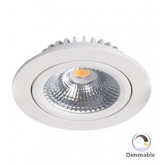 LED Einbaustelle Premium 5w 2700k / warmwei&szlig; dimmbares Wei&szlig;