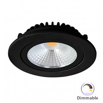 LED Einbaustelle Premium 5w 2700k / warmwei&szlig; dimmbares Schwarz