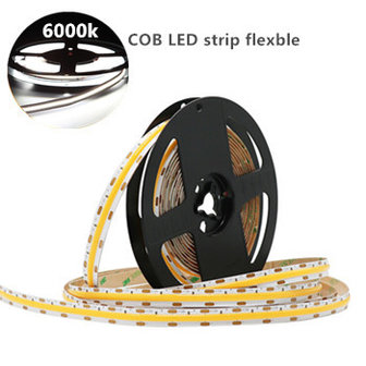 COB LED strip 24v 50w 6000k daglicht 5 meter IP20 384 Leds/m