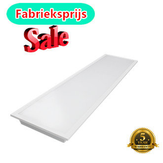 LED panel direct light 120x30cm 36w white edge 6000k/cool white