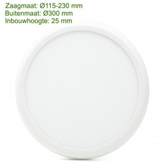 LED DOWNLIGHT RAINBOW 3 COLOR 18 / 25W versenkt und oberfl&auml;chenmontiert verstellbar