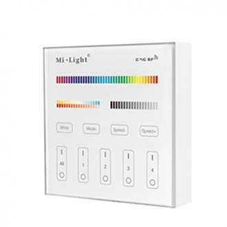 Mi Light RGB+CCT Touch Inbouw wandbediening, 4-zones 220V