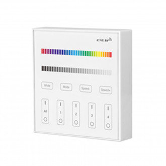 Mi Light RGB + W Touch Commande murale mont&eacute;e en surface, sans fil 4 zones