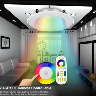 LED DOWNLIGHT RGB + CCT 12W Multicolor + Dual White (2700K - 6000K)