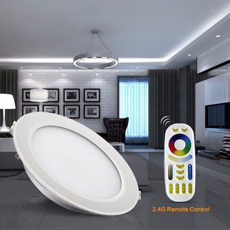 LED DOWNLIGHT RGB + CCT 12W Multikleur + Dual White (2700K - 6000K)