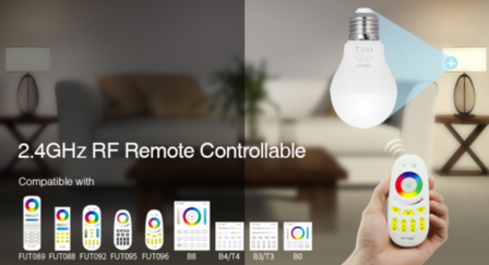 AMPOULE LED E27 6W RGB + CCT Multicolore + Double Blanc (2700K - 6000K)