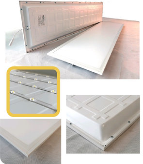 LED Panel direct light Expert 60x60cm 36w 6000k / daylight UGR 19 - Plug &amp; Play -  flicker-free driver