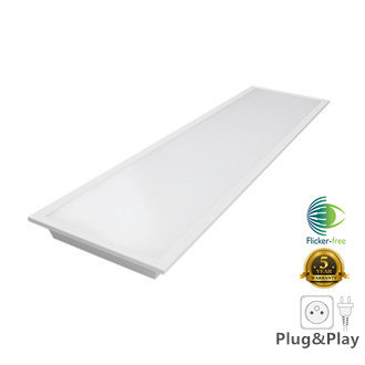 LED Panel direct light Expert 30x120cm 36w 3000k / warm white UGR 19 - Plug &amp; Play-flicker-free driver