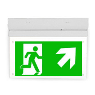 LED emergency lighting stairs on left / right 2W - Surface mounted