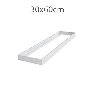 Panneau LED syst&egrave;me de cadre en saillie 30x60cm blanc