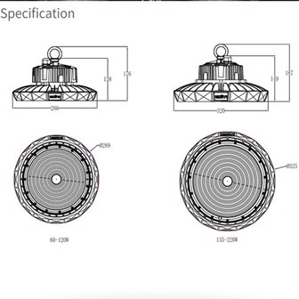 LED Hallenstrahler UFO lampe Super bright 70w 5000k/Tageslicht Flimmerfreier *90&deg;