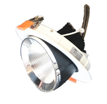 Downlight LED COB premium inclinable 10w 3000k / blanc chaud