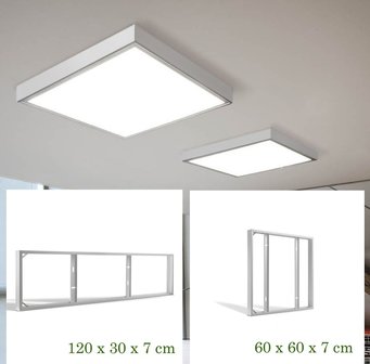 OBERFL&Auml;CHENRAHMEN F&Uuml;R LED-PANEL DIREKTES LICHT 30x120cm