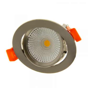 Spot LED encastrable Premium 5w 2200k blanc tr&egrave;s chaud dimmable argent