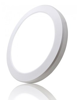 LED EINGEBAUTES und aufbau-DOWNLIGHT 3000k mit SENSOR 15/10/18 WATT &Oslash;220mm