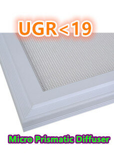 LED Paneel supreme 40w 62x62cm wit rand 3000k/Warmwit UGR 19  