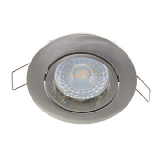 LED Spot Armatuur NAIAD Kantelbaar Zilver IP22 Aluminium - incl. GU10 fitting