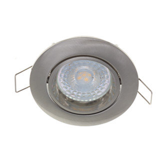 LED Spot Armatuur NAIAD Kantelbaar Zilver IP22 Aluminium - incl. GU10 fitting