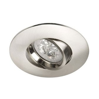 LED Spot Armatuur NAIAD Kantelbaar Zilver IP22 Aluminium - incl. GU10 fitting