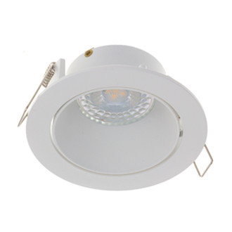 LED Spot Armatuur SALACIA Kantelbaar Wit IP22 Aluminium - incl. GU10 fitting