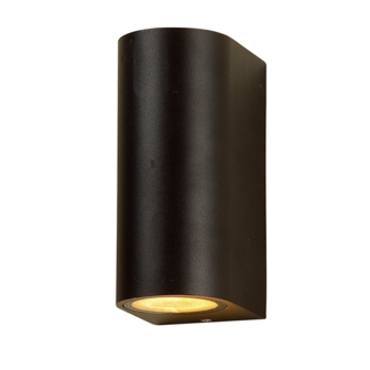 WANDLAMP ARMATUUR ARCHE 2xGU10 FITTING &ndash; Zwart - Tweezijdig oplichtend