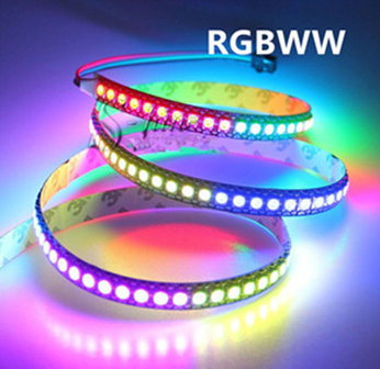 LED STRIP RGBW 24v SMD5050 60 LEDs/m 5 meter rol IP65 Spatwaterdicht *10W/m