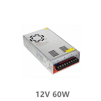 LED STRIP POWER SUPPLY 60W 12V 5A - METAL