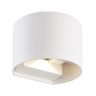 LED wandlamp Belux 2x3W dimbaar IP65 Witte 3000k/warmwit - Tweezijdig oplichtend