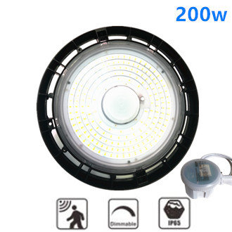 LED High bay Himalia 200w met sensor 5700k/Koelwit 140lm/w - Dimbaar IP66 