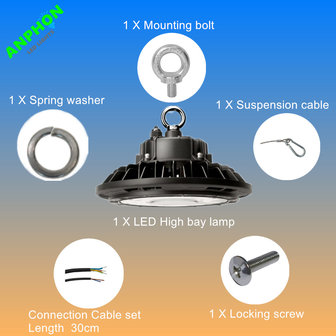 LED HIGH BAY LIGHT UFO Proflumen 150w 3000K/Warmwit *Powered by Philips &ndash; Flikkervrij