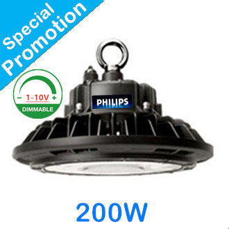 LED HIGH BAY LIGHT UFO Prof. 200w 4000K/Neutral white *Powered by Philips - Flicker free