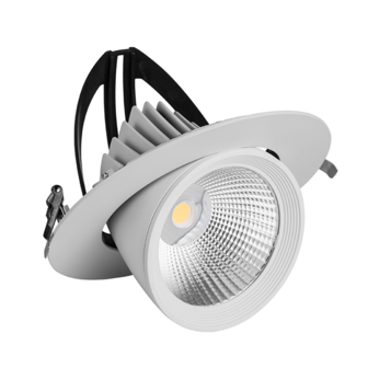 LED DOWNLIGHT Shinelite KANTELBAAR &Oslash;195 40W-3000k/warmwit