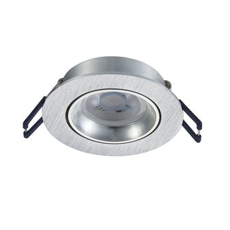 LED Spot Armatuur CARME kantelbaar Zilver IP22 Aluminium - incl. GU10 fitting 