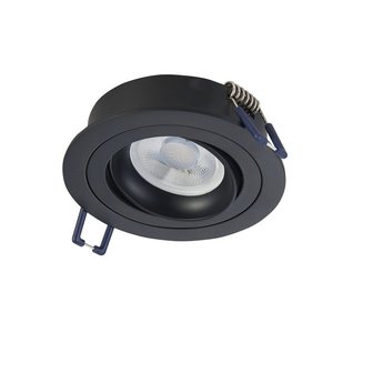 LED Spot Armatuur METIS kantelbaar Zwart IP22 Aluminium - incl. GU10 fitting