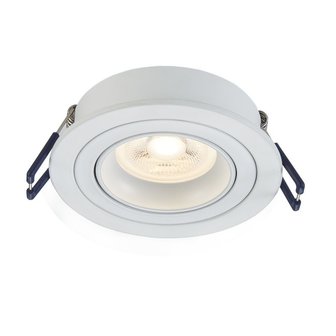 LED Spot Armatuur METIS kantelbaar Wit IP22 Aluminium - incl. GU10 fitting