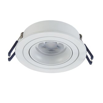 LED Spot Armatuur METIS kantelbaar Wit IP22 Aluminium - incl. GU10 fitting