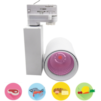 Fresh food LED verlichting Meat railspot roze 35w 3200k - wit - PHILIPS driver
