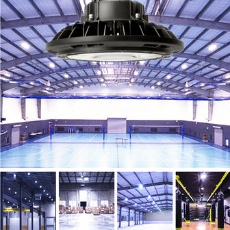 LED HIGH BAY LIGHT UFO Proshine 100W 6000k/Daylight DALI driver dimmable 160lm/w - Flicker-free